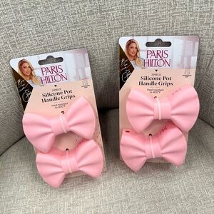 Paris Hilton Pink Silicone Pot Handle Grips 4pcs